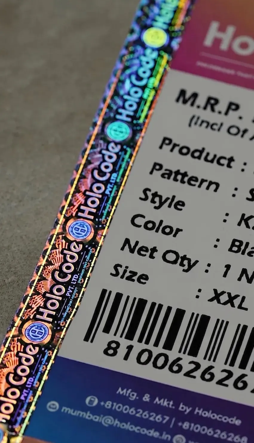 Holo Code Detail